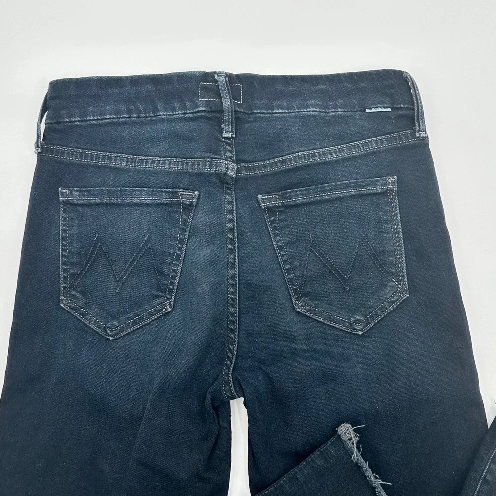 MOTHER The Looker Ankle Fray Denim Jeans Coffee Tea or‎ Me Wash Size 25